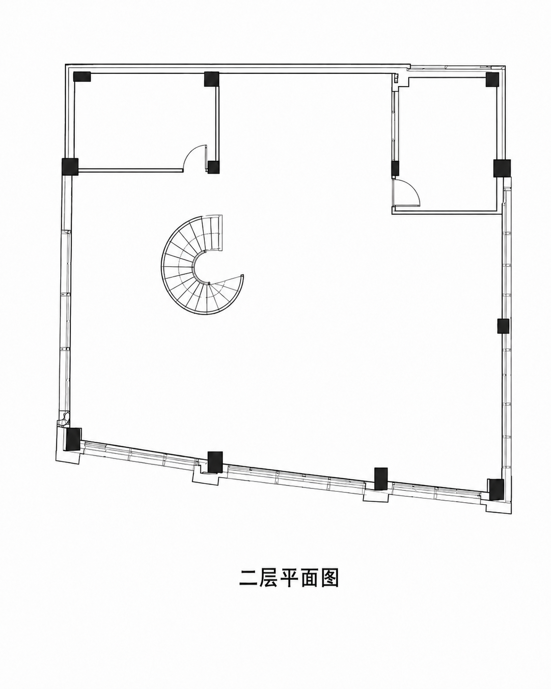 京鲁菜馆二层原始平面图