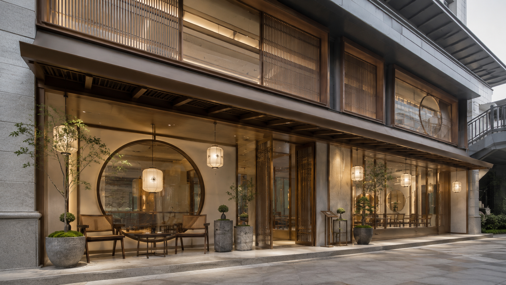 京鲁菜馆门头外观