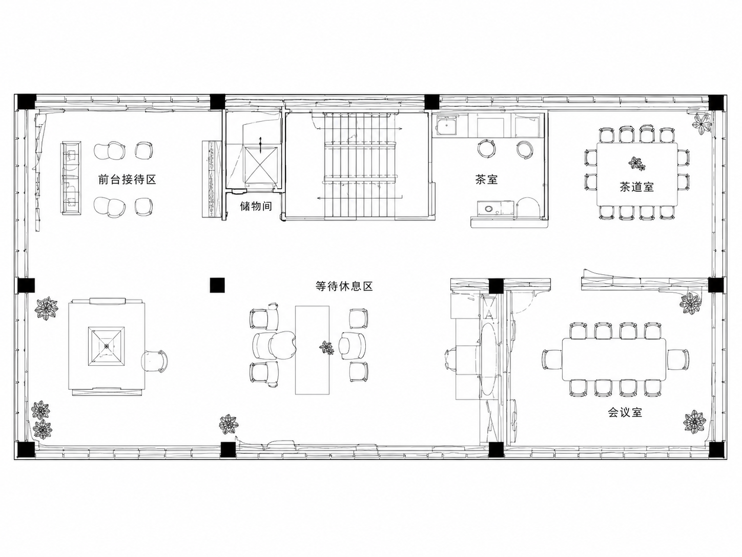 DJ影视办公室平面布置图
